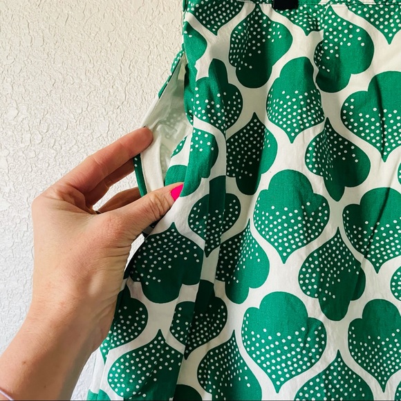 Boden Green Print Mini Skirt - Picture 4 of 11